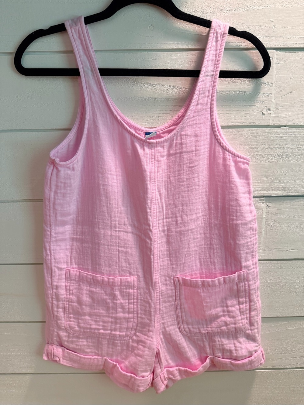 Old Navy Light Pink Cotton Girls' Romper
